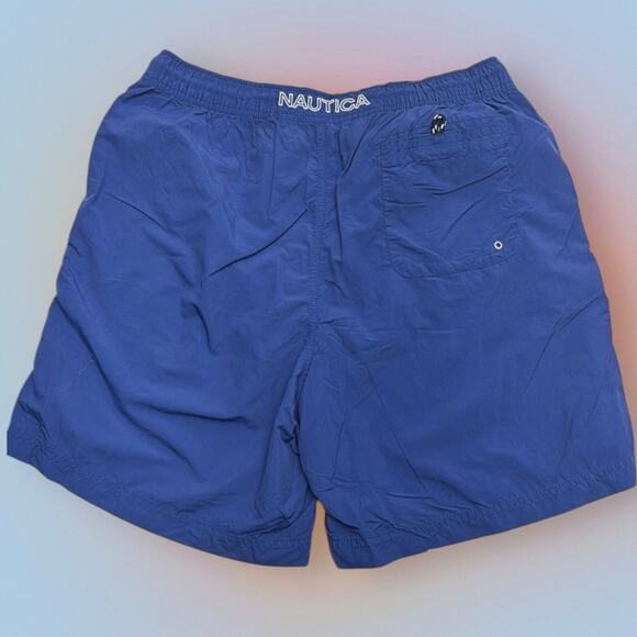 NAUTICA Men’s Large Blue Swim Trunks - Picture 3 of 3
